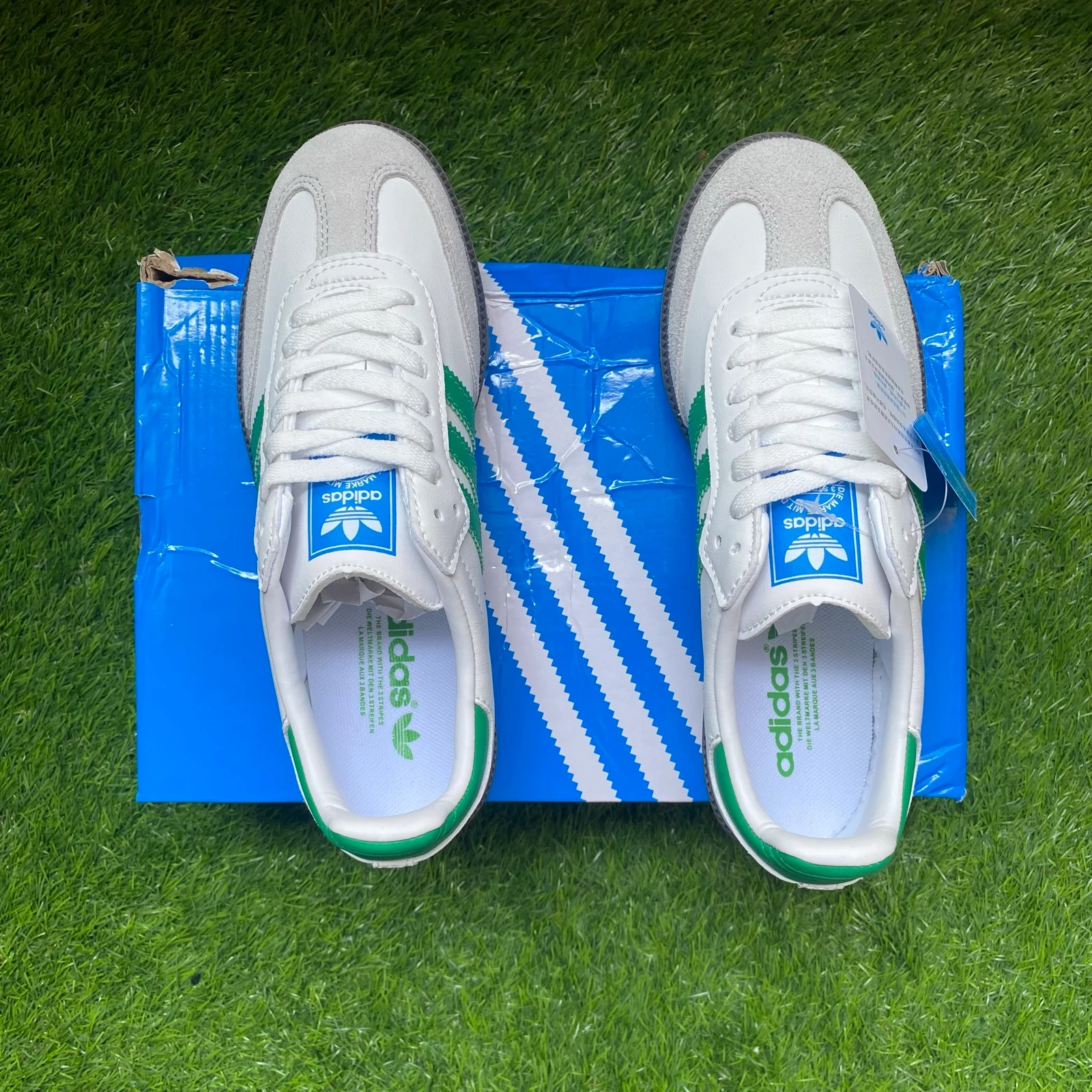 Adidas Samba OG Brancas Verdes | Tamanho 39 | Novas | Com Caixa – photo 3